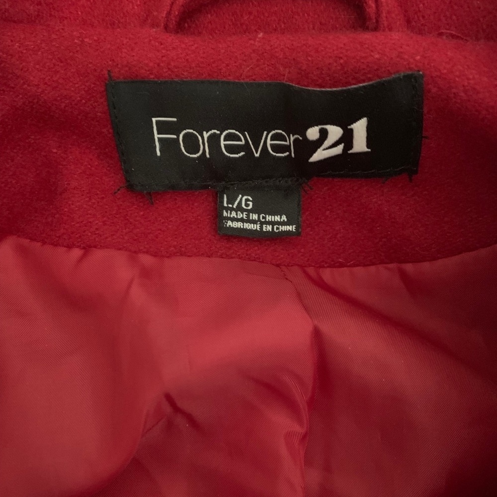 Red wool jacket - Picture 3 of 3